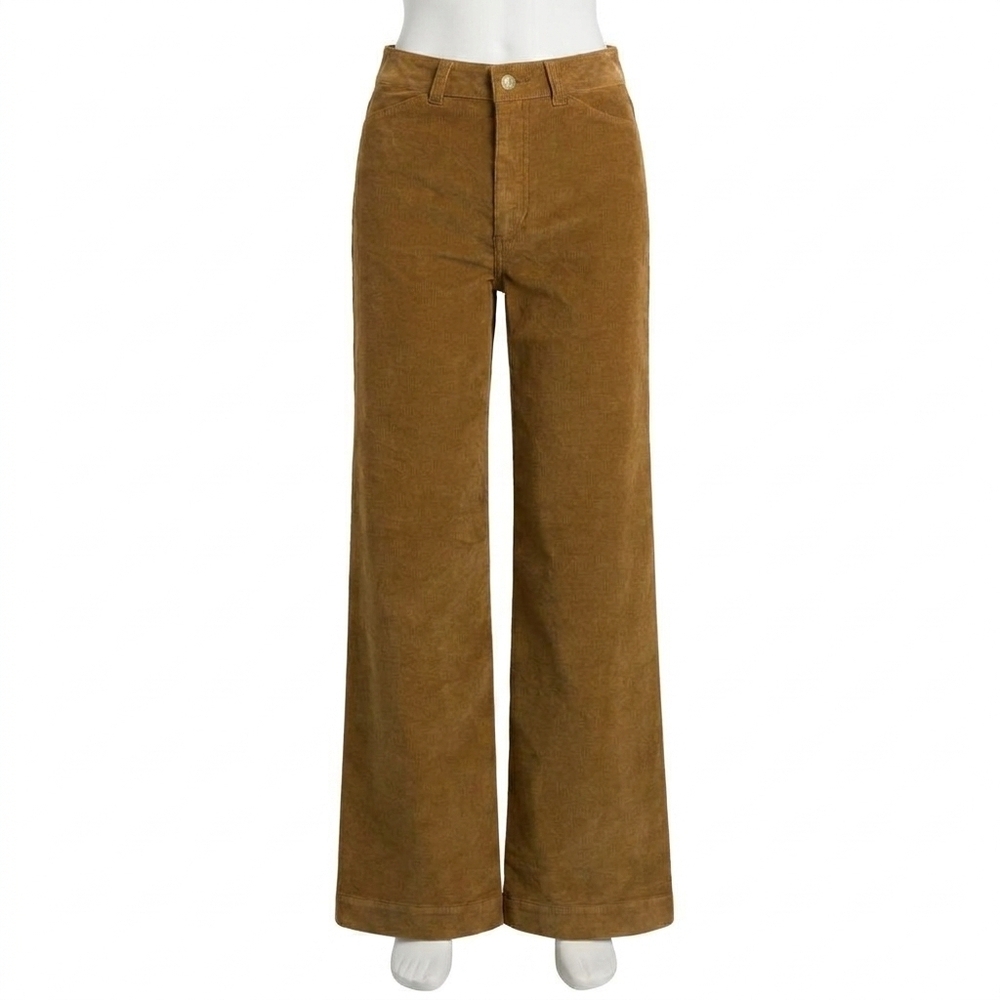 NEW JOE'S JEANS mia wide leg corduroys jeans in bronze brown